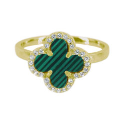 A3408_1 GOLD EMULATED MALACHITE