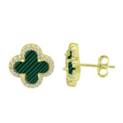 E1281_2 GOLD EMULATED MALACHITE