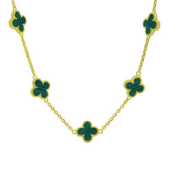 ITN315 GOLD EMULATED MALACHITE