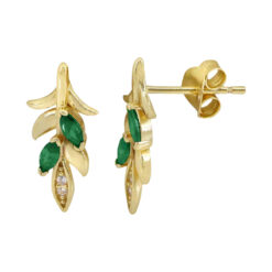 ECZ7826 GOLD GREEN CZ