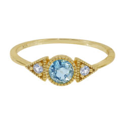 A3576 GOLD BLUE TOPAZ