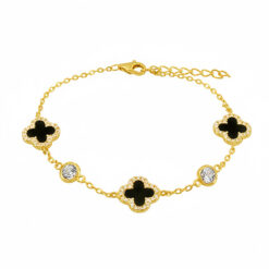 ITB408 GOLD BLACK AGATE