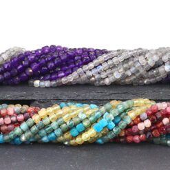 Gemstone Beads (faceted cube)